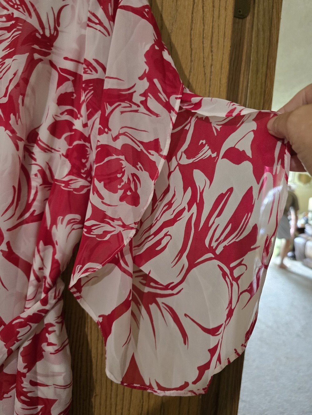 Dana Kay Pink Floral Tie-Front Tunic - Picture 2 of 6
